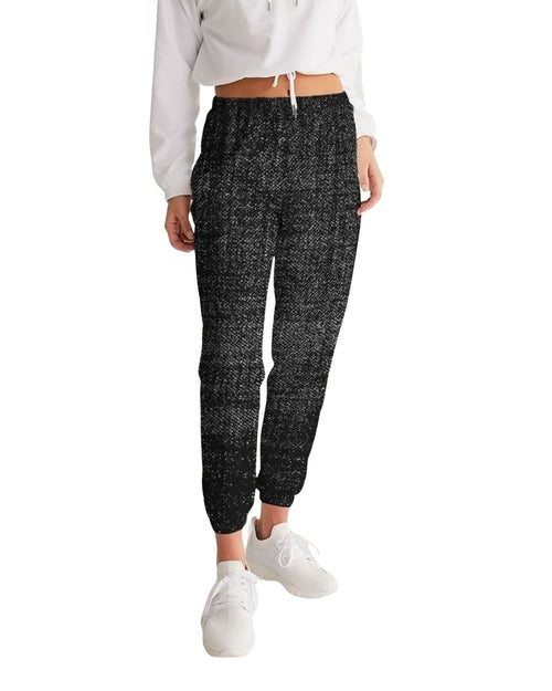 Womens Track Pants - Black & Gray Distressed Sports Pants - My Store