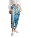 Womens Track Pants - Blue Multicolor Graphic Sports Pants - My Store