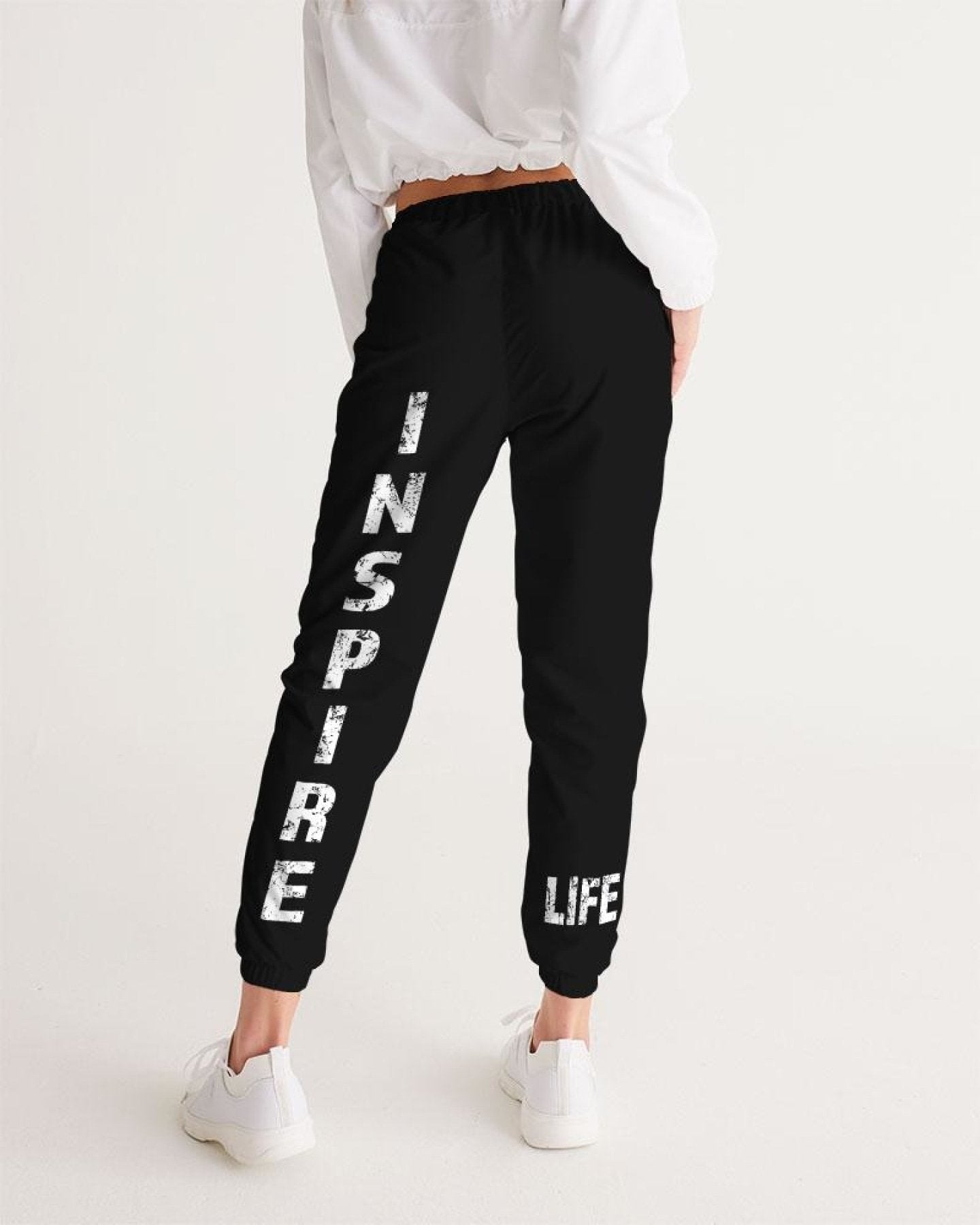 Womens Track Pants - Dark Grey Inspire Graphic Sports Pants - My Store