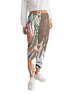 Womens Track Pants - White Multicolor Graphic Sports Pants - My Store