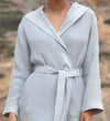 Women's Hooded Turkish Cotton Waffle Robe - My Store