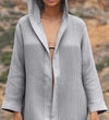 Women's Hooded Turkish Cotton Waffle Robe - My Store