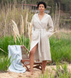 Women's Hooded Turkish Cotton Waffle Robe - My Store