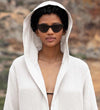 Women's Hooded Turkish Cotton Waffle Robe - My Store