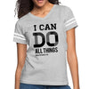 Womens Vintage Sport Graphic T-shirt, i Can Do All Things Philippians - My Store