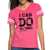 Womens Vintage Sport Graphic T-shirt, i Can Do All Things Philippians - My Store