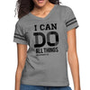 Womens Vintage Sport Graphic T-shirt, i Can Do All Things Philippians - My Store