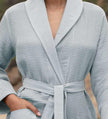 Women's Full Length Lightweight Waffle Spa Robe with Shawl Collar - My Store