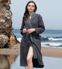 Women's Full Length Lightweight Waffle Spa Robe with Shawl Collar - My Store