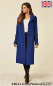 Wool Blend Hooded Mid Length Coat (1704) - My Store