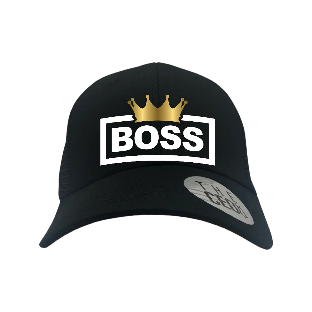 Boss Crown Embroidered Trucker Hat - My Store