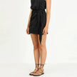 Sleeveless Stand Collar Halter Mini Dress - My Store