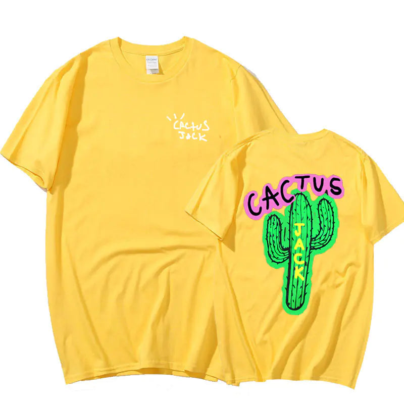 Cactus Print Couple Harajuku T-Shirts - My Store