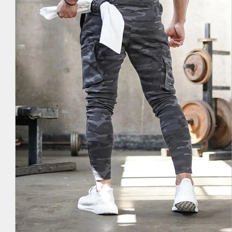 Men's Slim Fit Cotton Joggers: Sport Sweatpants for Running and Bodybuilding - My Store