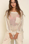 Oversized Fit See-through Pullover Cover Up - My Store