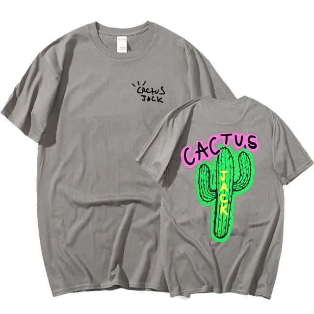 Cactus Print Couple Harajuku T-Shirts - My Store