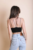 Y-Neck Plunge Crop Top - My Store