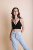 Y-Neck Plunge Crop Top - My Store