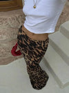 Leopard Print Length Skirt - My Store