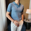 2023 High Quality Knitted Polo Shirt Men - My Store