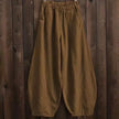 Cotton Linen Style Bloomers Wide Leg Pants