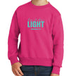 Youth Graphic Sweatshirt, Be The Light Print - My Store