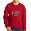 Youth Graphic Sweatshirt, Be The Light Print - My Store